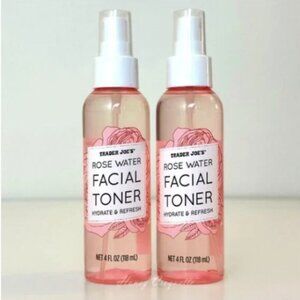 2 X Trader Joe's Rose Water Facial Toner Hydrate & Refresh Spray 4oz. Each NEW